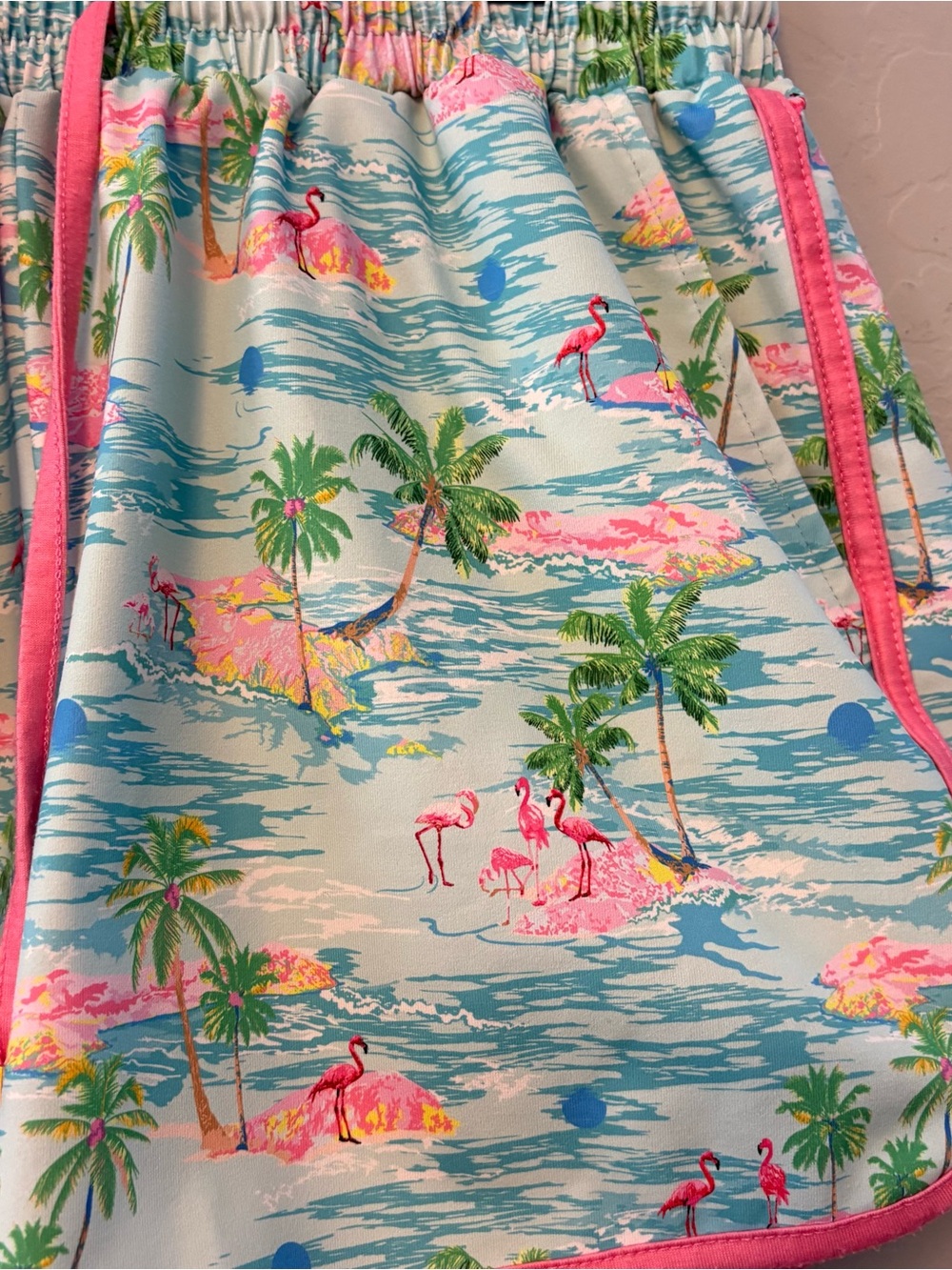 Jess Lea tropical treasures flamingo island print everyday shorts size large - Picture 6 of 16